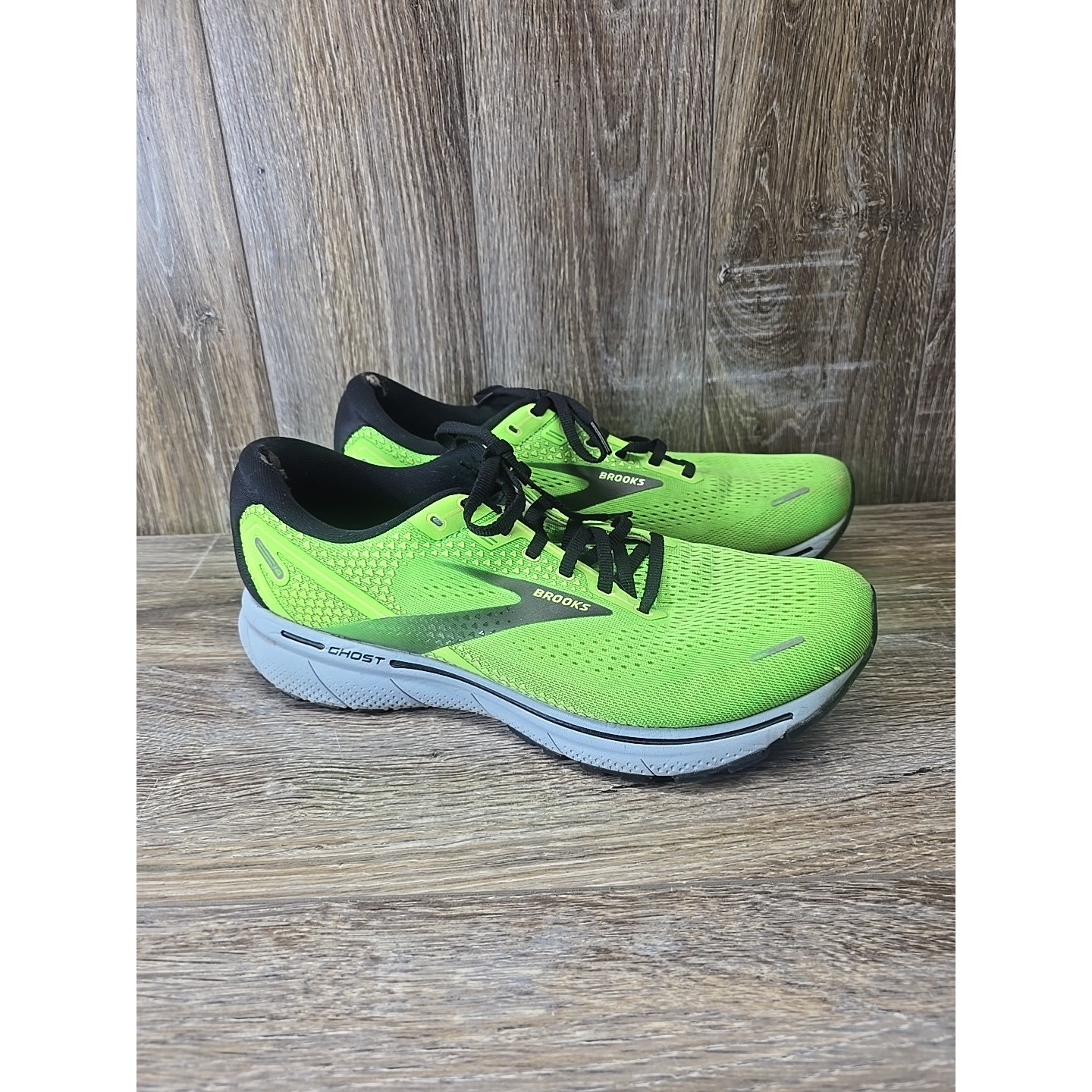 Brooks Ghost 14 Running Shoes Green Gecko/Blue/Black Us Men Size 11